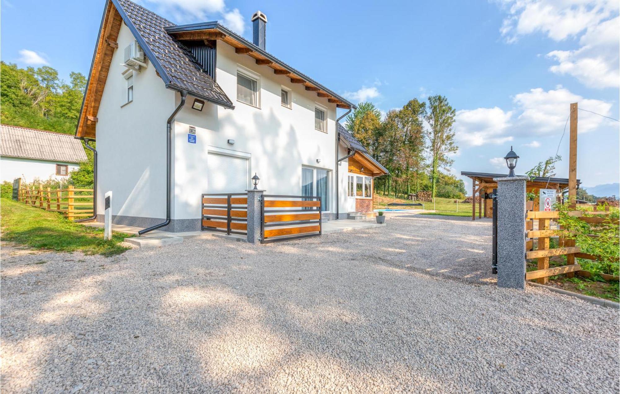 Awesome Home In Smiljan With Sauna Exterior photo